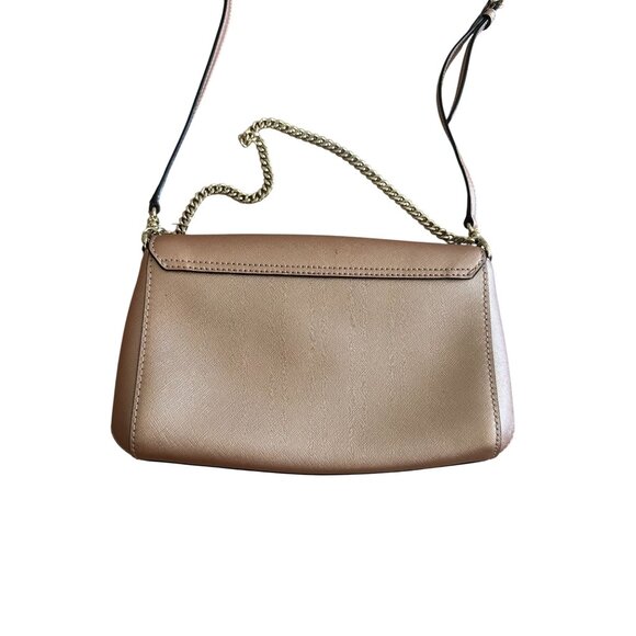 KATE SPADE Rose Gold Leather Chain Shoulder Crossbody Bag - Picture 8 of 10